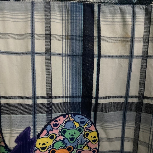 Grateful Dead dancing bears upcycled shirt M/L - Picture 5 of 6